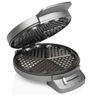 Princess Gofrera Deluxe Plata Y Negro 1200w