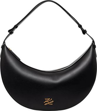 Karl Lagerfeld Schoudertas - Dames - Schoudertassen - Zwart - ONE Size - Leer - Tassen