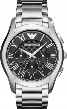 Emporio Armani Accessoires, Heren, Grijs, ONE Size, Valente Chronograph