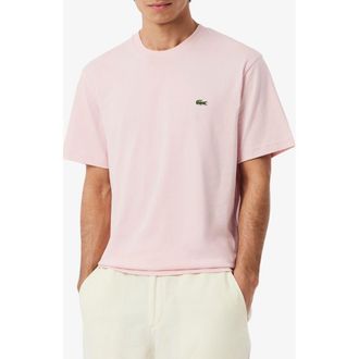 Lacoste Cotton Crewneck T-Shirt in Nidus at Nordstrom, Size 7