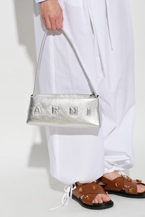 Marni Bag With Logo, Womens, Silver