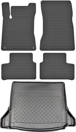 OEM Juego De Alfombrillas De Goma Para Coche Y Alfombrilla Para Maletero Para Mercedes Clase A W177 Sed&aacute;n Desde Septiembre De 2018