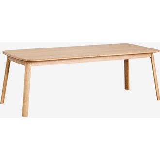 Sklum Sklum - Tavolo da pranzo rettangolare 220-320x95 cm allungabile in legno Treveris
