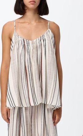 Eleh Top a righe multicolor in misto viscosa con spalline sottili