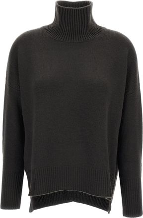 Lisa Yang Green Heidi Heavy-Knit Cashmere Turtleneck