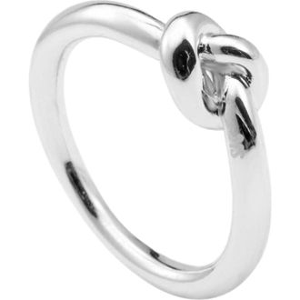 Hollywood Sensation Love Knot Ring Commitment Ring in Silver at Nordstrom, Size 7