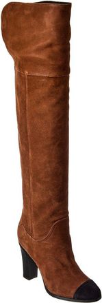 Veronica Beard Conrad Suede Over-The-Knee Boot