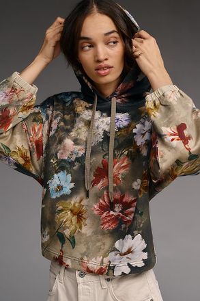 Pilcro Cotton Printed Hooded Sweatshirt