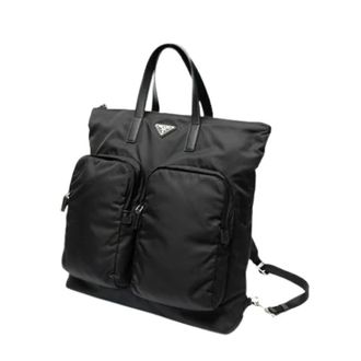Prada Pre-owned Backpacks, female, Black, Size: ONE SIZE Pre-owned Vintage Backpack