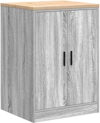 vidaXL vidaXL Armadietto da Garage Grigio Sonoma 60x51x85 cm