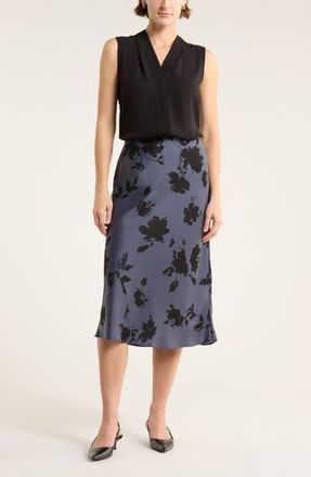 Nordstrom Rack V-Neck Sleeveless Woven Shell Top in Black at Nordstrom Rack, Size X-Large