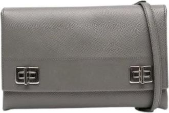 Prada Pre-owned Cross Body Bags, female, Gray, Size: ONE SIZE Pre-owned Vintage Cross Body Bag