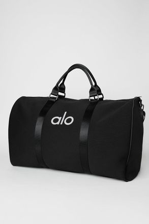 Alo | Large Traverse Duffle Bag in Black/Silver