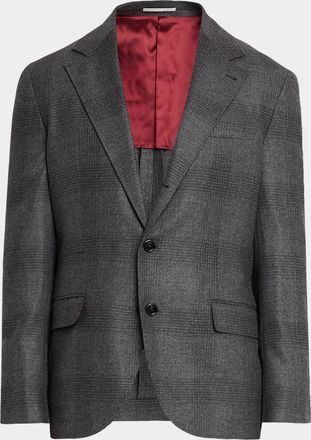 Brunello Cucinelli Men & apos;s Wool Plaid Two-Piece Suit