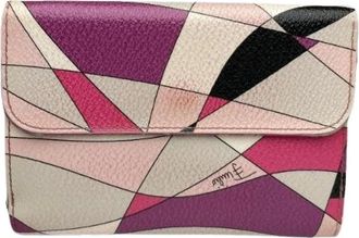 Emilio Pucci Pre-owned Wallets, female, Multicolor, Size: ONE SIZE Pre-owned Leather Wallet