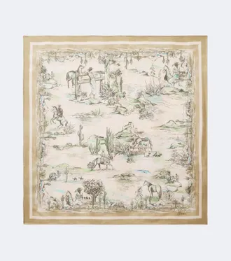 Alemais Al&eacute;mais Scout printed silk scarf