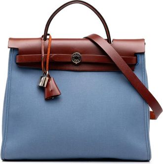 Herm&egrave;s Pre-owned Hermes Toile Herbag Zip 31 Satchel Ladies 1WHXL5SOPZB105HH