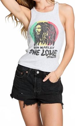 Chaser Bob Marley Jamaica Tank In Light Heather Gray