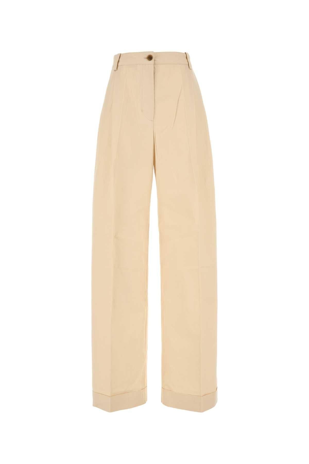 Stella McCartney Stella Mc Cartney Cream Viscose Blend Wide