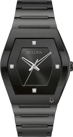 Bulova 98D177 Mens Gemini Watch - Black - One Size