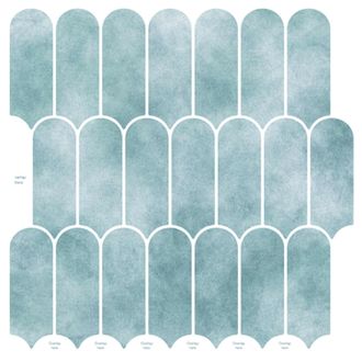 vidaXL Loseta De Pluma 10 Pcs Verde 30 X 30 Cm Poliuretano Y Pet Vidaxl