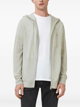 AllSaints hooded zip-up sweater - Neutrals