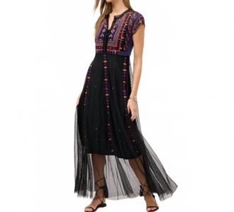 Johnny Was Apolonia Mesh Dress In Black