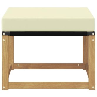 vidaXL Reposapi&eacute;s De Exterior Madera Maciza De Acacia Y Tela Textilene Vidaxl