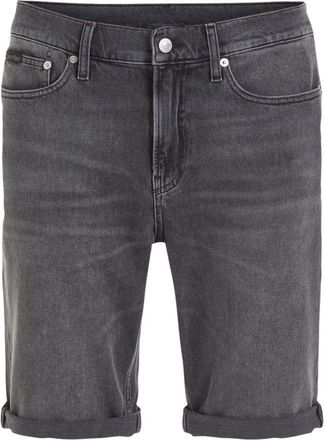 Calvin Klein Jeans Slim Fit Bermuda Shorts voor Mannen - Heren - Denim shorts - Grijs - W30 - Katoen - Korte Broeken