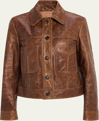 Nili Lotan Susannah Short Leather Jacket
