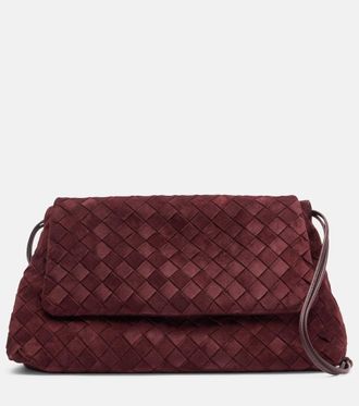 Bottega Veneta Borsa a spalla Giorno in suede Intrecciato
