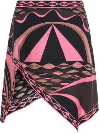Pucci Falda de Seda - Skirts - Mujer - Multicolor - XS
