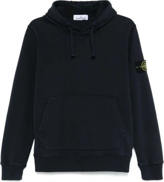 Stone Island Hoodie - Heren - Hoodies - Blauw - S - Katoen - Hoodies & sweatvesten