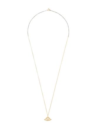 Dalila Barkache 18kt yellow gold diamond cage necklace