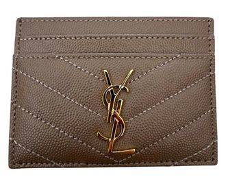 Saint Laurent Leather Card Holder