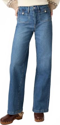 Paige Anessa Rounded Inset Pockets Jeans In Written
