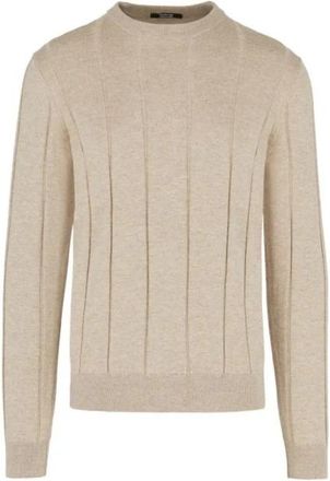Bomboogie Rondgebreide trui - Heren - Ronde hals truien - Beige - S - Truien & Vesten