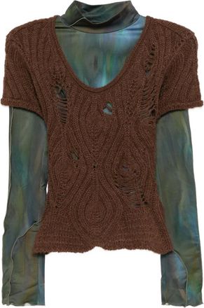 Andersson Bell Top a strati - Marrone