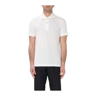 Tom Ford Tops, Heren, Wit, XL, Katoen, Classic Fit Polo Shirt