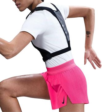 Nike Dames/Dames Aero Swift Geplooide Hardloopshort Mid Rise (Hyperroze)