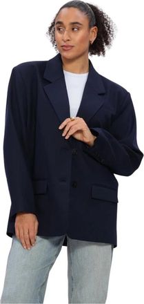Gestuz Jassen, Dames, Blauw, M, Polyester, GZPaula OZ Blazer
