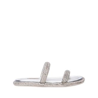 Casadei Sliders, female, Gray, Size: 10 US Sirio Flats
