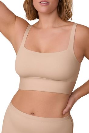 Harper Wilde Bliss Square Neck Bralette in Beige at Nordstrom, Size 3X-Large