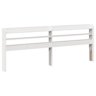 Berkfield Home Headboard with Shelves White 180 cm Solid Wood Pine