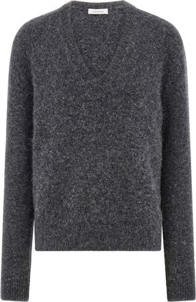 Ferragamo v-neck jumper - men - Alpaca/Silk/Cashmere - L - Grey