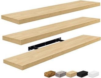 Sorbus Set Of 3 Large Floating Shelves