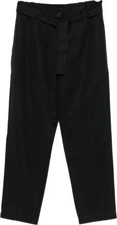 Marc O'Polo Pantaloni in cotone con cintura - Blu