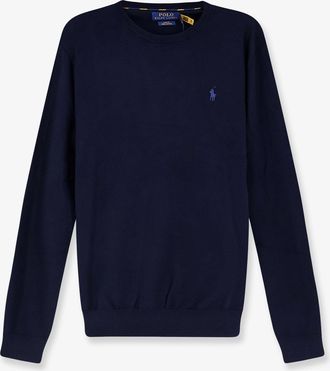 Ralph Lauren Maglia in cotone con logo ricamato frontale - POLO RALPH LAUREN - gender_Man