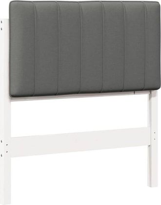 vidaXL Upholstered Headboard with Headboard White and Light Grey 75 cm vidaXL