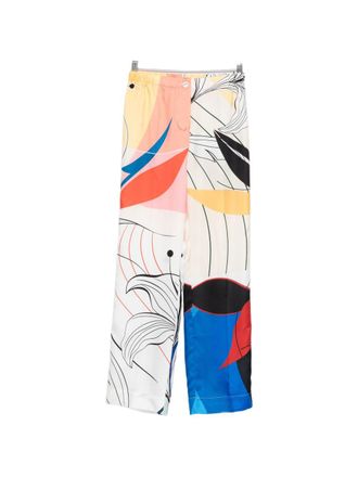 F.R.S. F. R.S. Womens Printed Silk Trousers